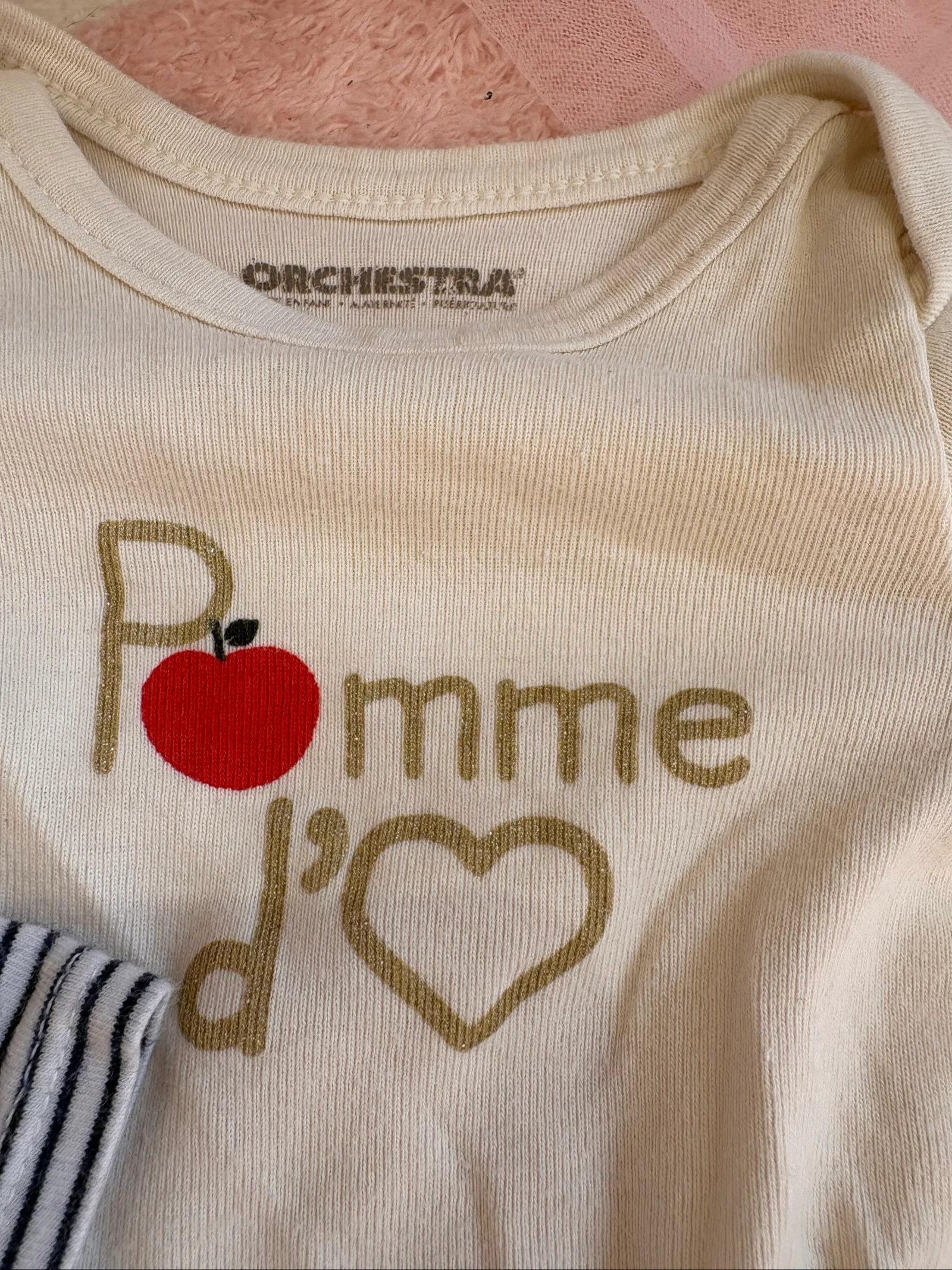 Lote de 5 bodies bebê menina 3 meses – Orchestra & cache-cœur – Excelente estado – photo 10